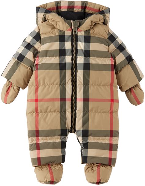 bebe burberry|burberry baby snowsuit.